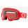 OAKLEY O FRAME MX SAND MOTO RED  CLEAR LENS