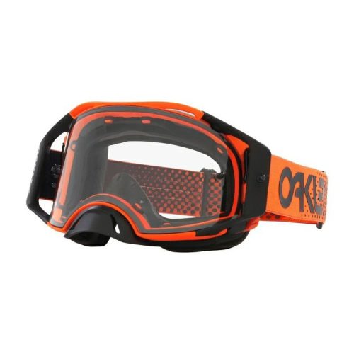 OAKLEY AIRBRAKE MX MOTO ORANGE B1B CLEAR LENS